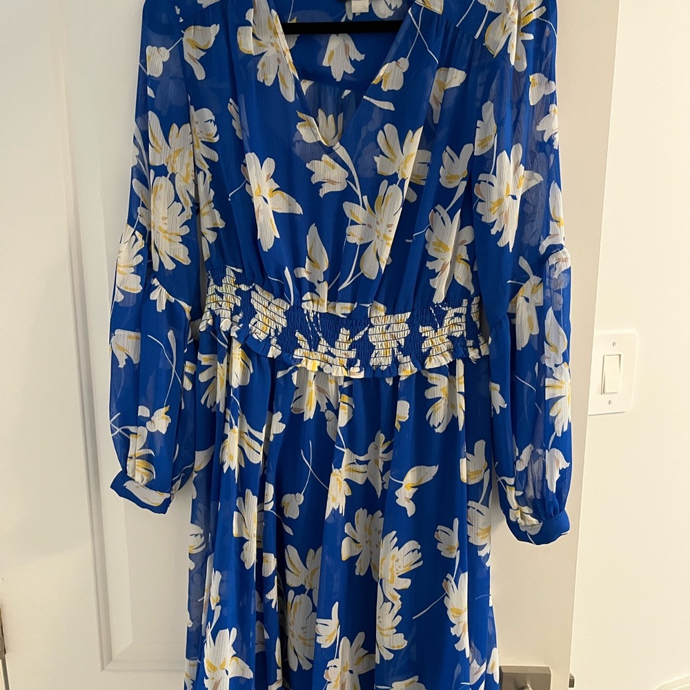 Tommy Hilfiger Blue Floral Mini Dress